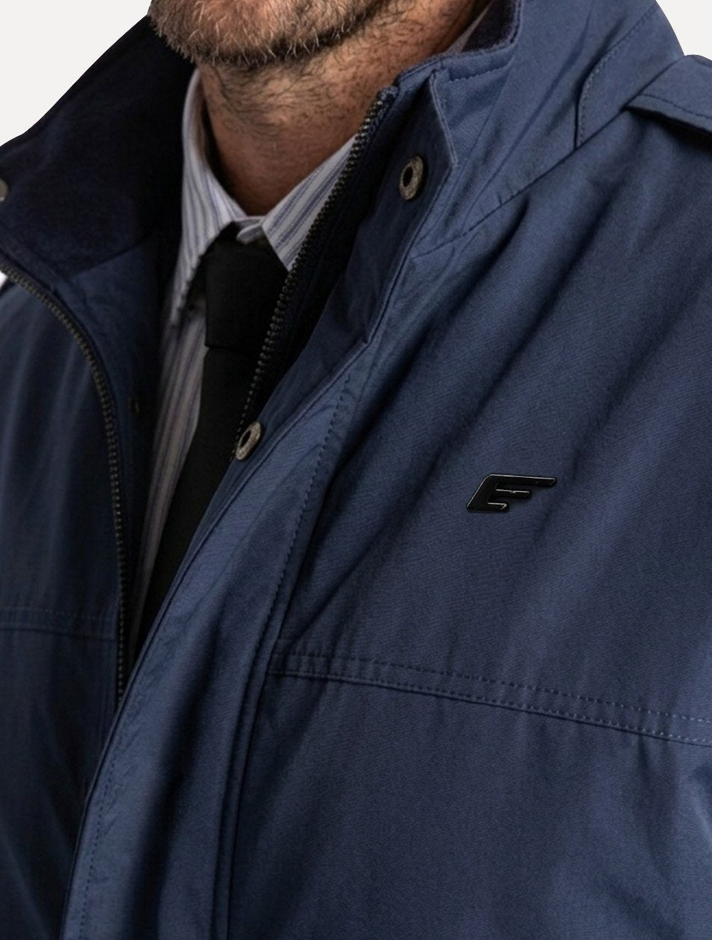 Jaqueta Ellus Masculina Nylon Padding Sport Bomber Azul Marinho