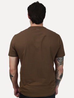 Camiseta Aramis Masculina Basic Lisa Mono Icon Chocolate