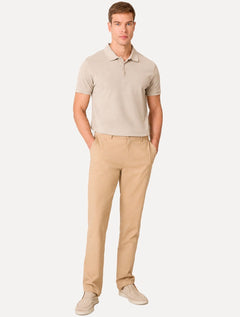 Polo Dudalina Masculina Piquet Essential Color Areia