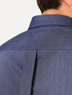 Camisa Tommy Hilfiger Masculina Regular Core Oxford Marinho Mescla