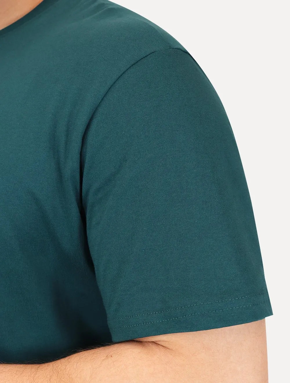 Camiseta Tommy Jeans Masculina Core Linear Gold Logo Verde