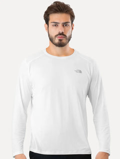 Blusa The North Face Masculina Manga Longa Crewneck Hyper Branca