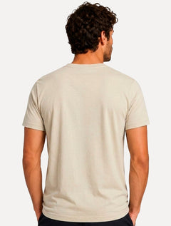 Camiseta John John Masculina Regular Fit Brand Circle Areia