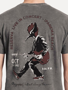 Camiseta Reserva Masculina Basic Live In Concert Estonada Chumbo