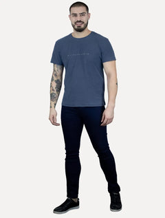 Camiseta Osklen Masculina Slim Rough Trident Surfing Marinho