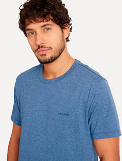 Camiseta Aramis Masculina Eco Lisa Azul Cobalto Mescla