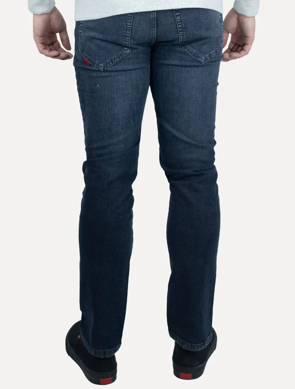 Calça Ellus Jeans Masculina Slim Sprouting LY III Metal Zetex Azul Escuro