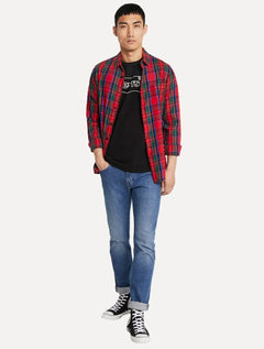Camiseta Levis Masculina Relaxed Center Logo Stripe Preta