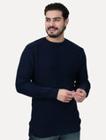 Suéter Dixen Masculino Tricot Straight Braids Azul Marinho