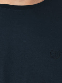 Camiseta Individual Comfort Pima Soft Touch Logo Azul Marinho