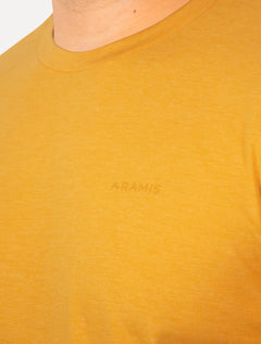 Camiseta Aramis Masculina Eco Lisa Curcuma Amarela