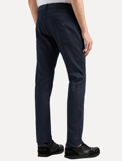 Calça Jeans Empório Armani Masculina J06 Slim Fit Armure 5 Pockets Azul