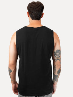 Regata King & Joe Masculina Logomania Circle Script Peito Preto