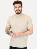 Camiseta Calvin Klein Jeans Masculina Crewneck Essentials Cáqui Claro