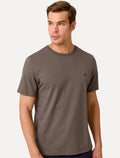 Camiseta Dudalina Masculina Essentials Brown Icon Marrom