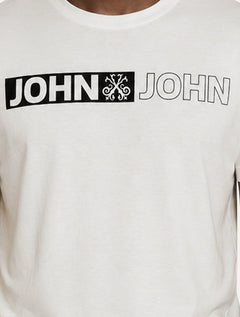 Camiseta John John Masculina Regular Fit On and Off Branca