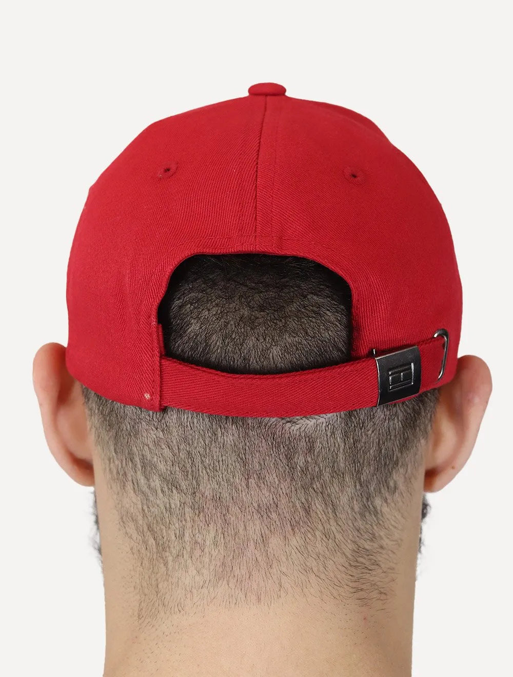 Boné Tommy Hilfiger Masculino Classic Cap Flag Tape Vermelho