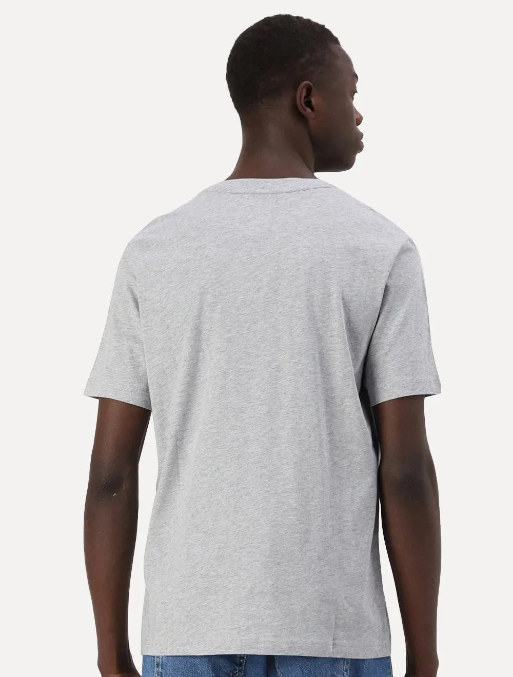 Camiseta Tommy Hilfiger Masculina Center Stack Cinza Mescla
