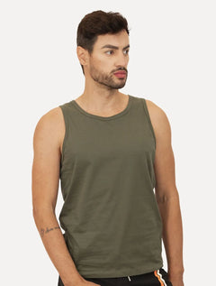 Regata Ellus Masculina Cotton Fine Classic Logo Verde Militar