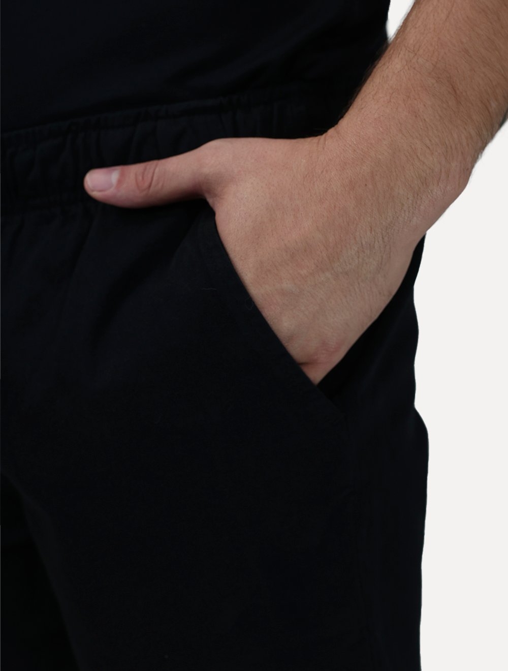 Short King & Joe Masculina Sarja Flex Twill Peach Preto