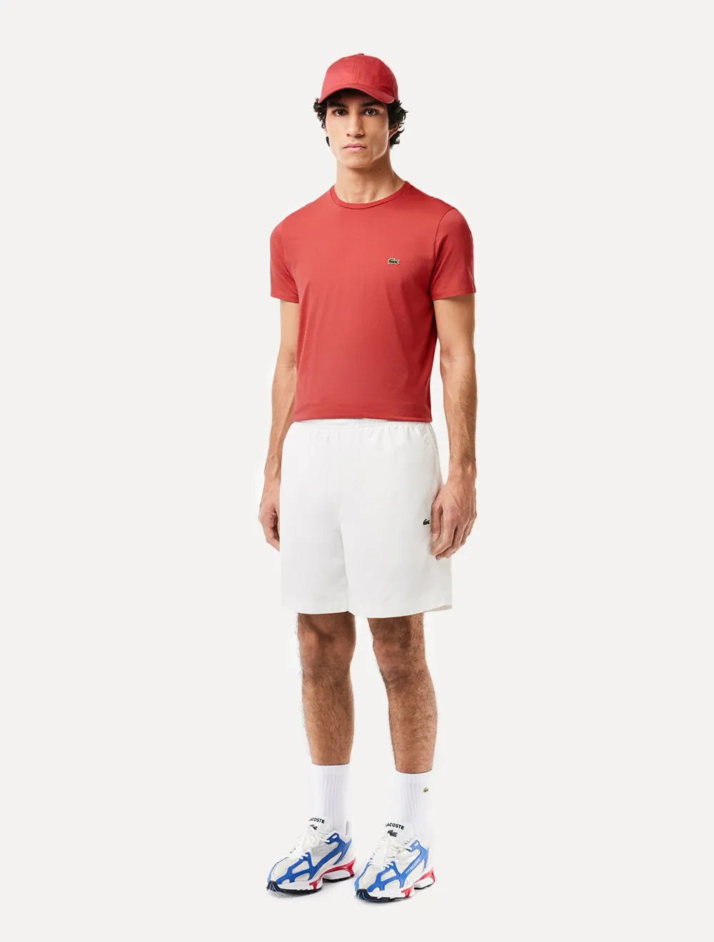 Camiseta Lacoste Masculina Jersey Pima Cotton Goiaba