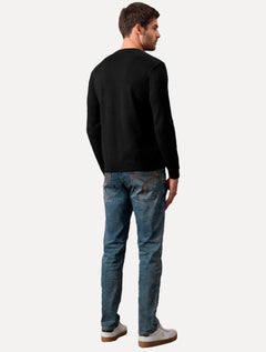 Suéter Calvin Klein Jeans Masculino Tricot Maxi CK Preto