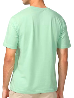 Camiseta Aleatory Masculina Navy Icon Pistache Verde Claro