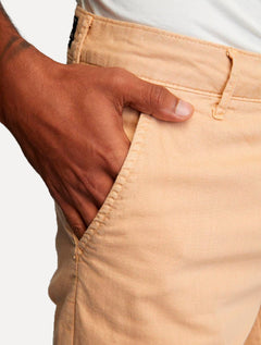 Bermuda King & Joe Masculina Sarja Slim Flamê Cáqui