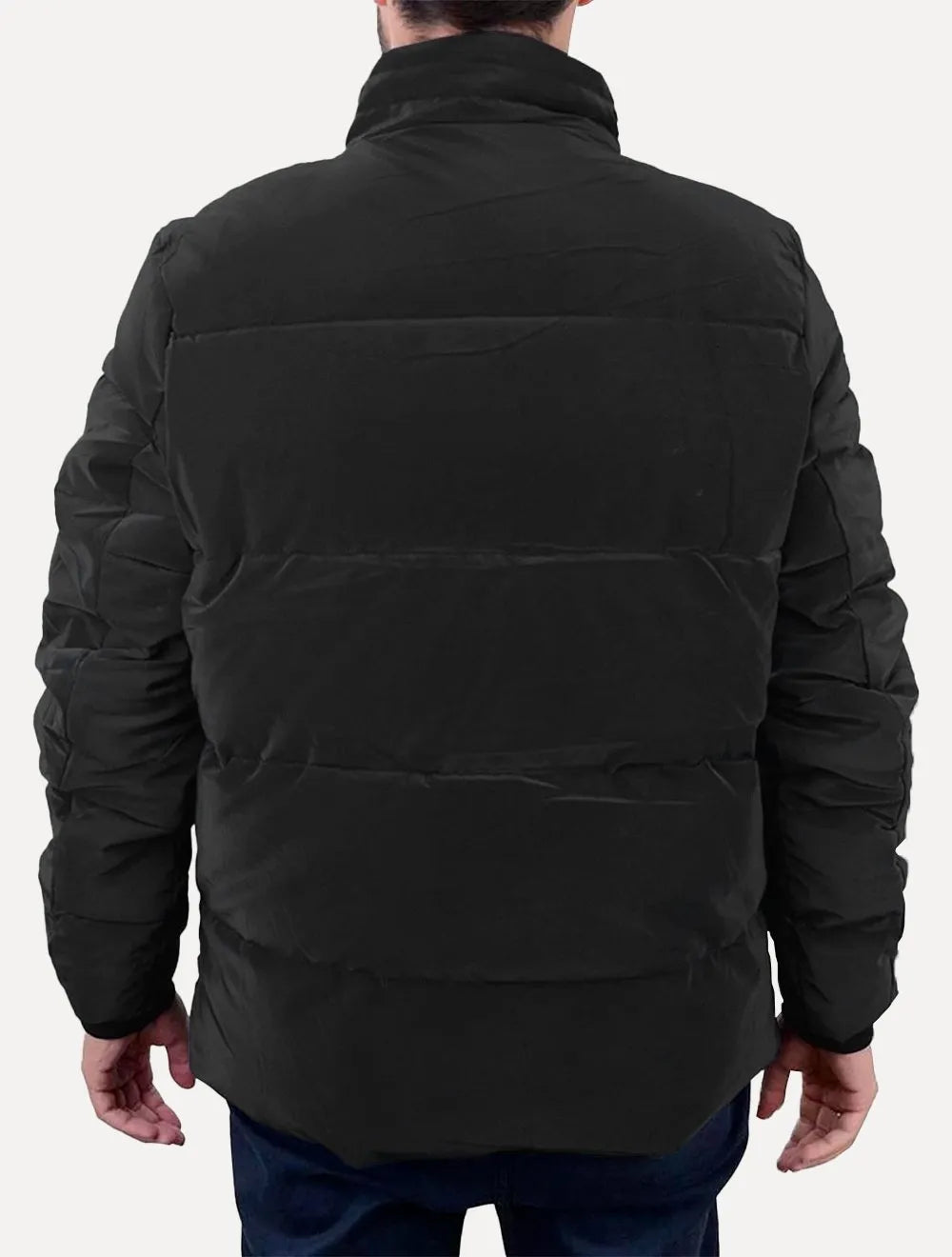 Jaqueta Victory Eagle Masculina Suede Puffer Chumbo
