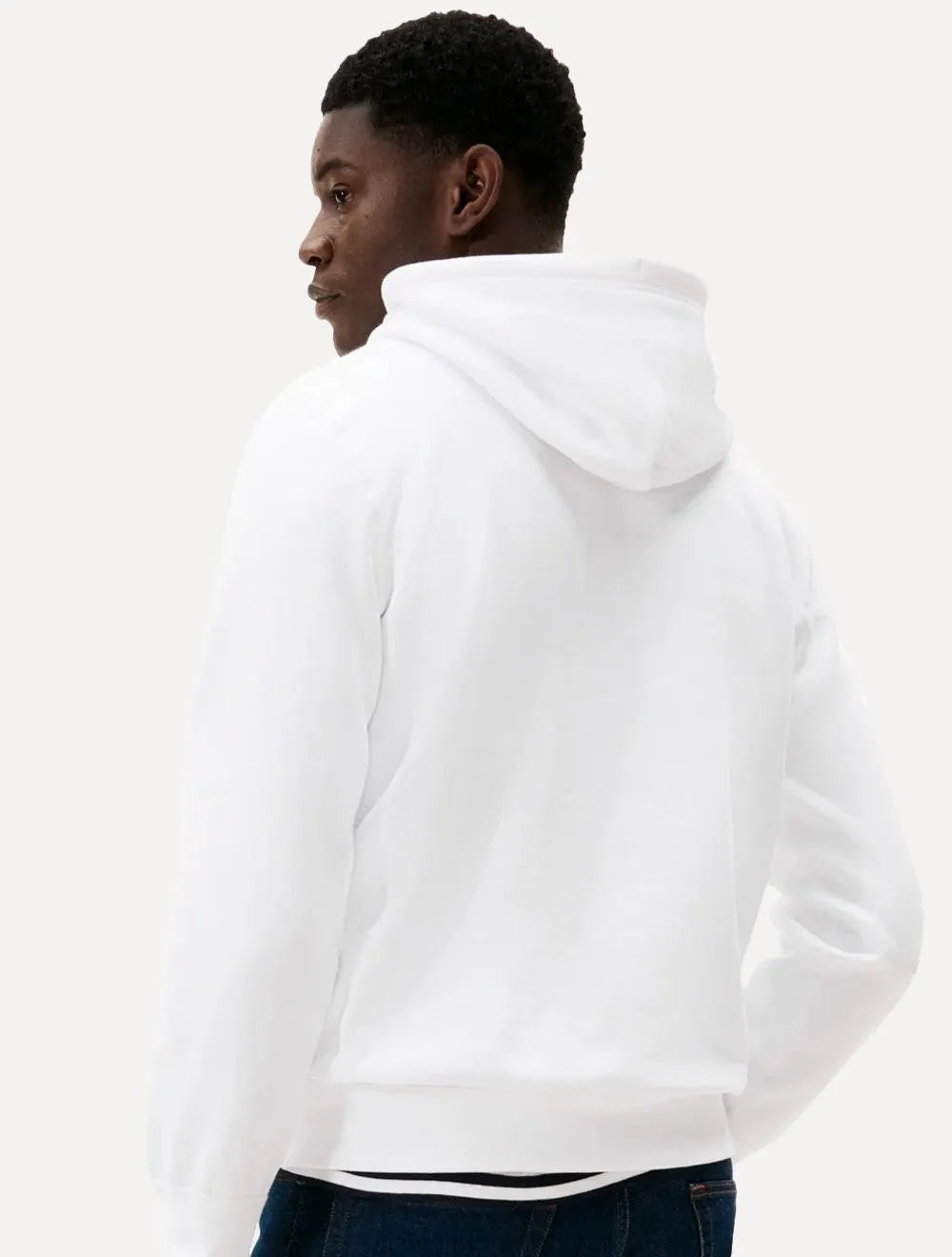 Moletom Tommy Hilfiger Masculino Essential Fleece Hoody Flag Branco