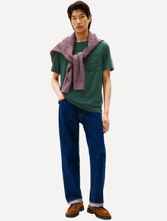 Camiseta Tommy Hilfiger Masculina Regular Pocket Verde Escuro