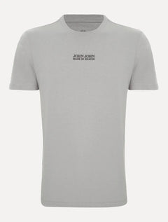 Camiseta John John Masculina Regular Fit Brand Relief Cinza Claro