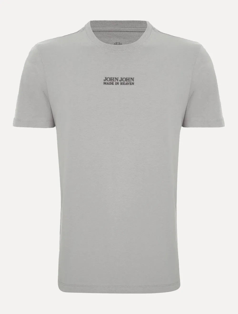 Camiseta John John Masculina Regular Fit Brand Relief Cinza Claro 