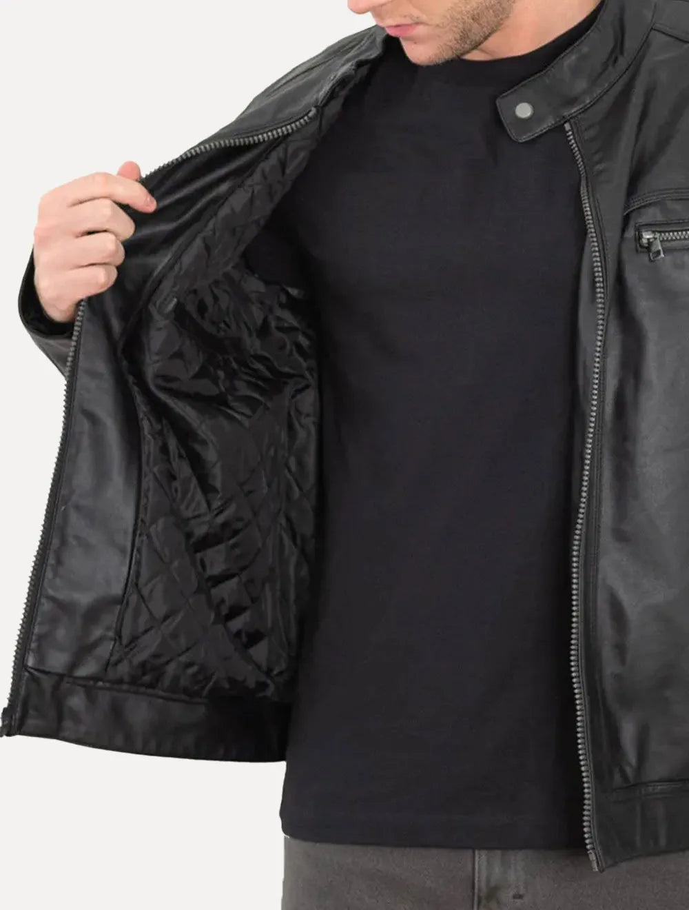 Jaqueta Calvin Klein Hooded PU Pocket Preta