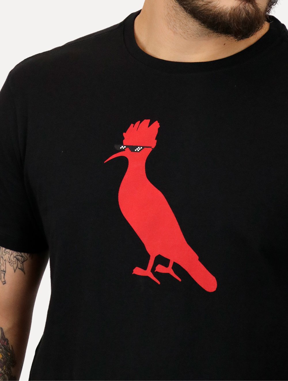 Camiseta Reserva Masculina Regular Pica-pau Meme Preta