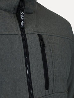 Jaqueta Calvin Klein Masculina Basic Fullziper Aquaguard Cinza Claro