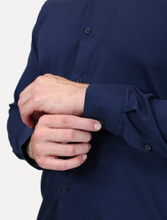 Camisa King & Joe Travel Pack Tech Poliflex Azul Marinho