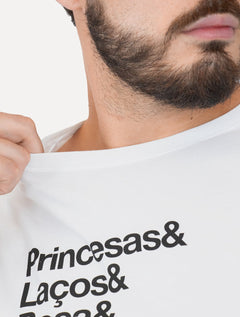 Camiseta Reserva Masculina Regular Pai De Princesa Branca