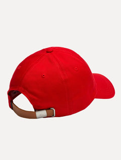 Boné Lacoste Casual Contrast Strep Logo Vermelho