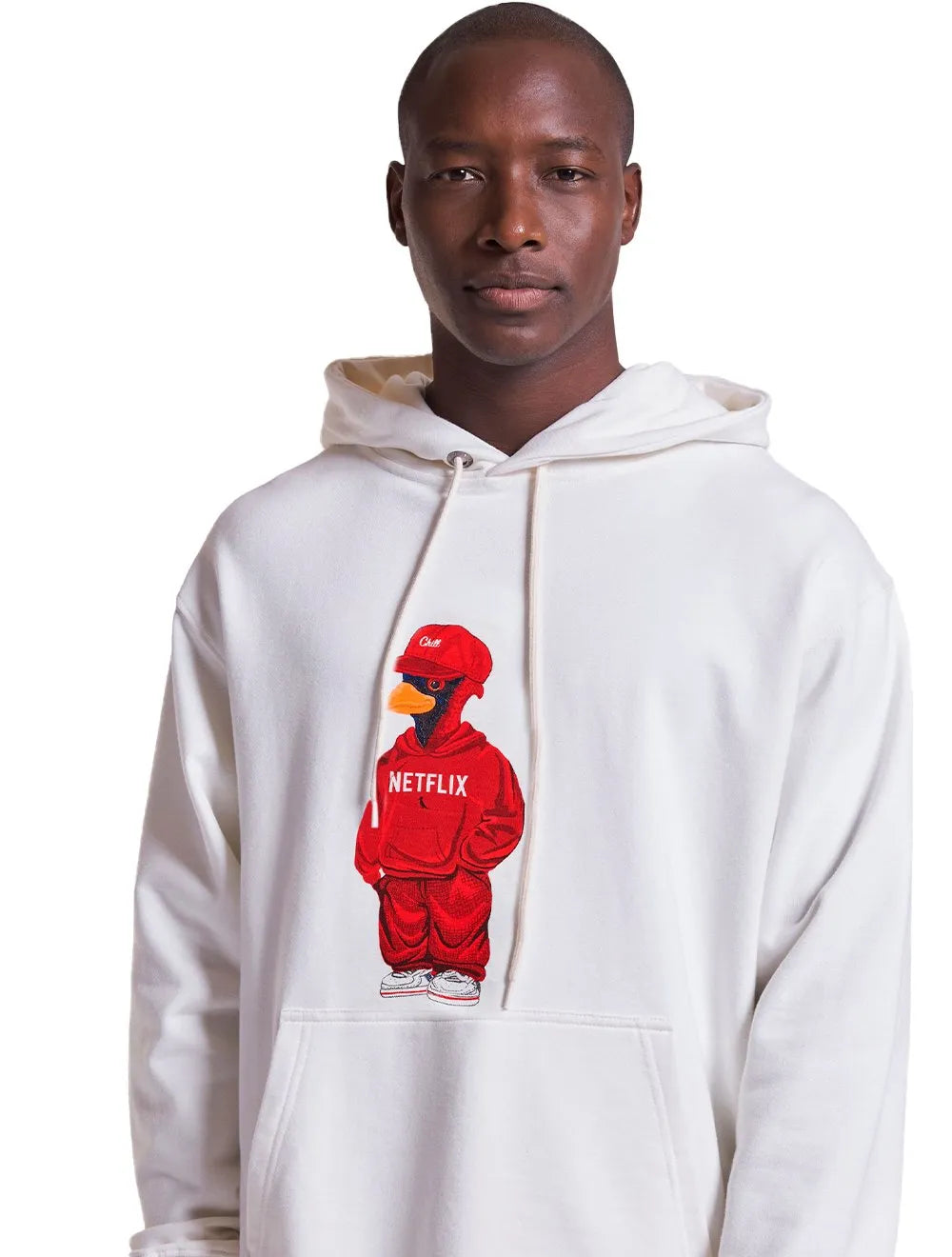 Moletom Reserva Masculino Hoodie Netflix Woodpecker Branco