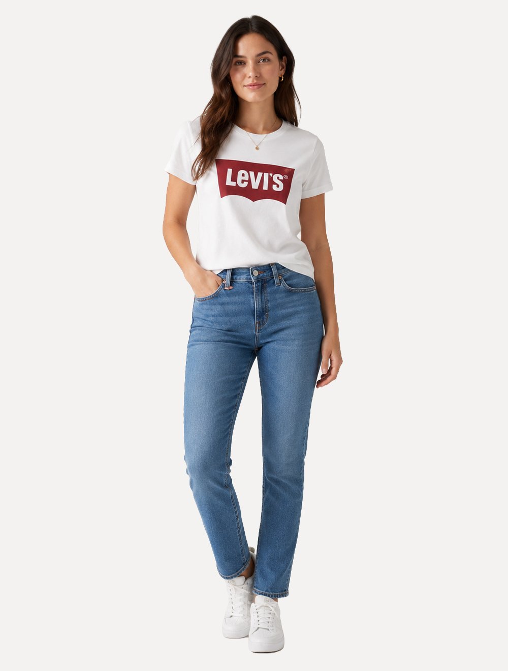 Camiseta Levis Feminina Essential Sporty Branca