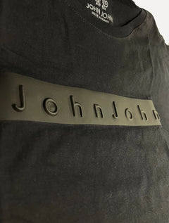Camiseta John John Masculina Regular Embossed Sash Preta