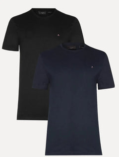 Kit Camisetas Aramis | Basic Lisa Preta/Azul Marinho