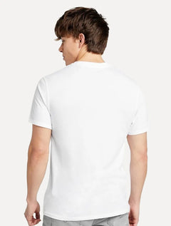 Camiseta Guess Masculina Los Angeles Rubber Logo Block Branca