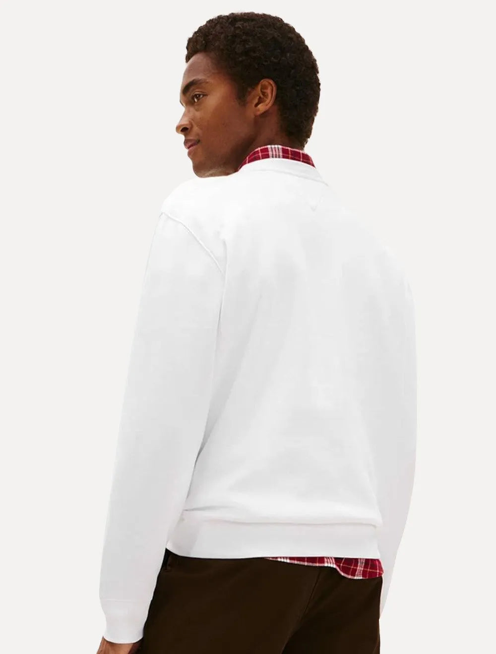 Moletom Tommy Hilfiger Masculino Treble Logos Branca