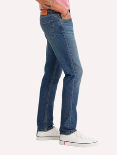 Calça Levis Jeans Masculina 511 Slim Stretch Wear Matte Blue Médio