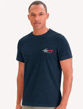 Camiseta Tommy Jeans Masculina Regular Sign Chest Azul Marinho