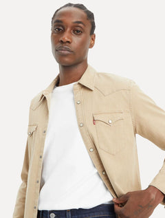 Camisa Levis Masculina Jeans Classic Western Standartd Cáqui