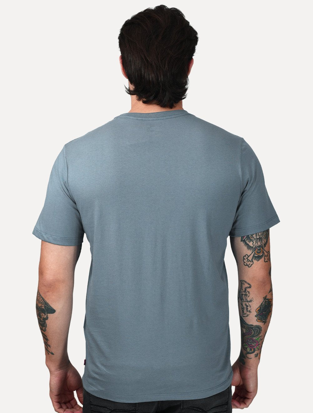 Camiseta Levis Masculina Standard Classic Printed Housemark Azul Médio