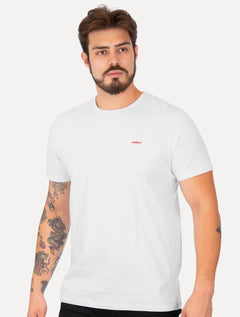 Camiseta Colcci Masculina Back To Basics Red Logo Branca
